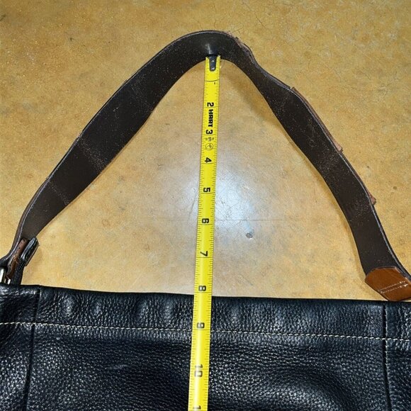 FOSSIL Texas A&M Over Shoulder Dark Brown Leather HandBag Purse Gig’em Whoop! - Picture 13 of 15